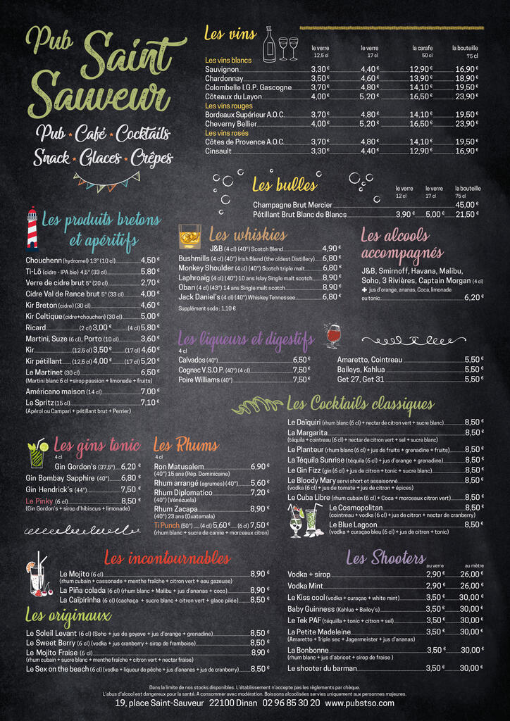 Menu Page 2/3
